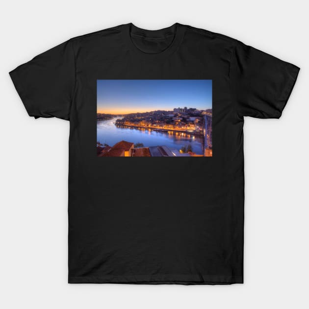 Old town Ribeira at dusk T-Shirt by Kruegerfoto